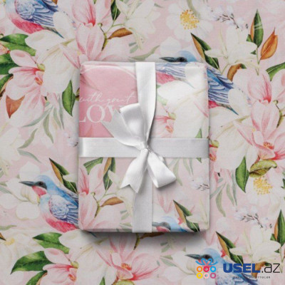 Paper packaging glossy «With love»